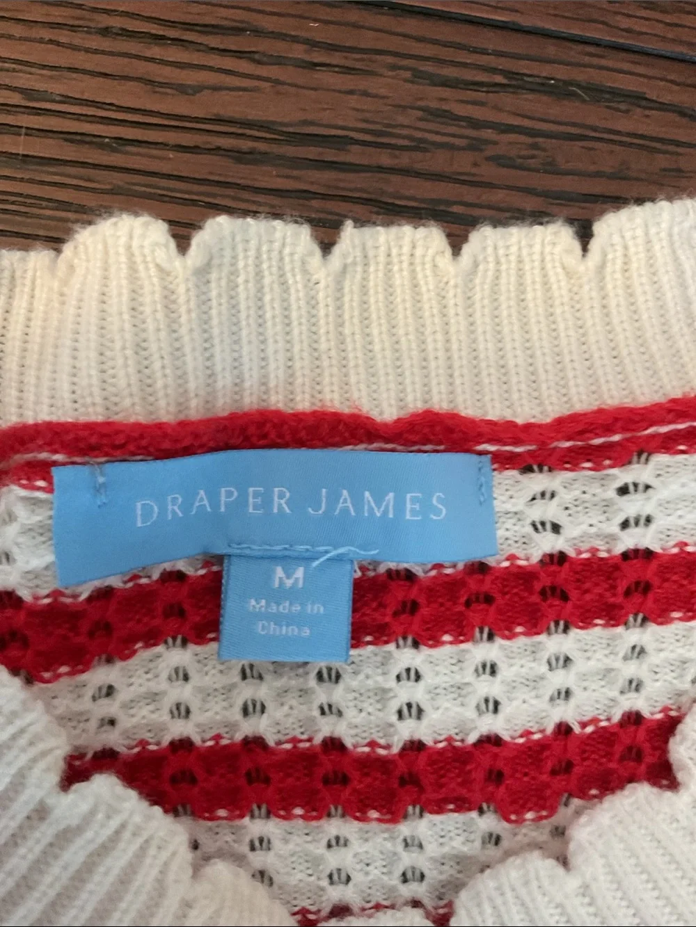🆕 Draper James Puffed Short Sleeve Striped Sweater
